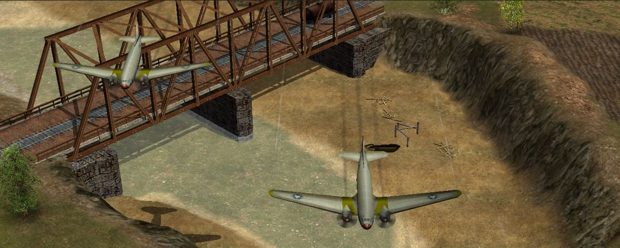 Des Douglas C-47, transportants des Paras de la 101e aéroportée lors d'un entrainement en saut en parachute