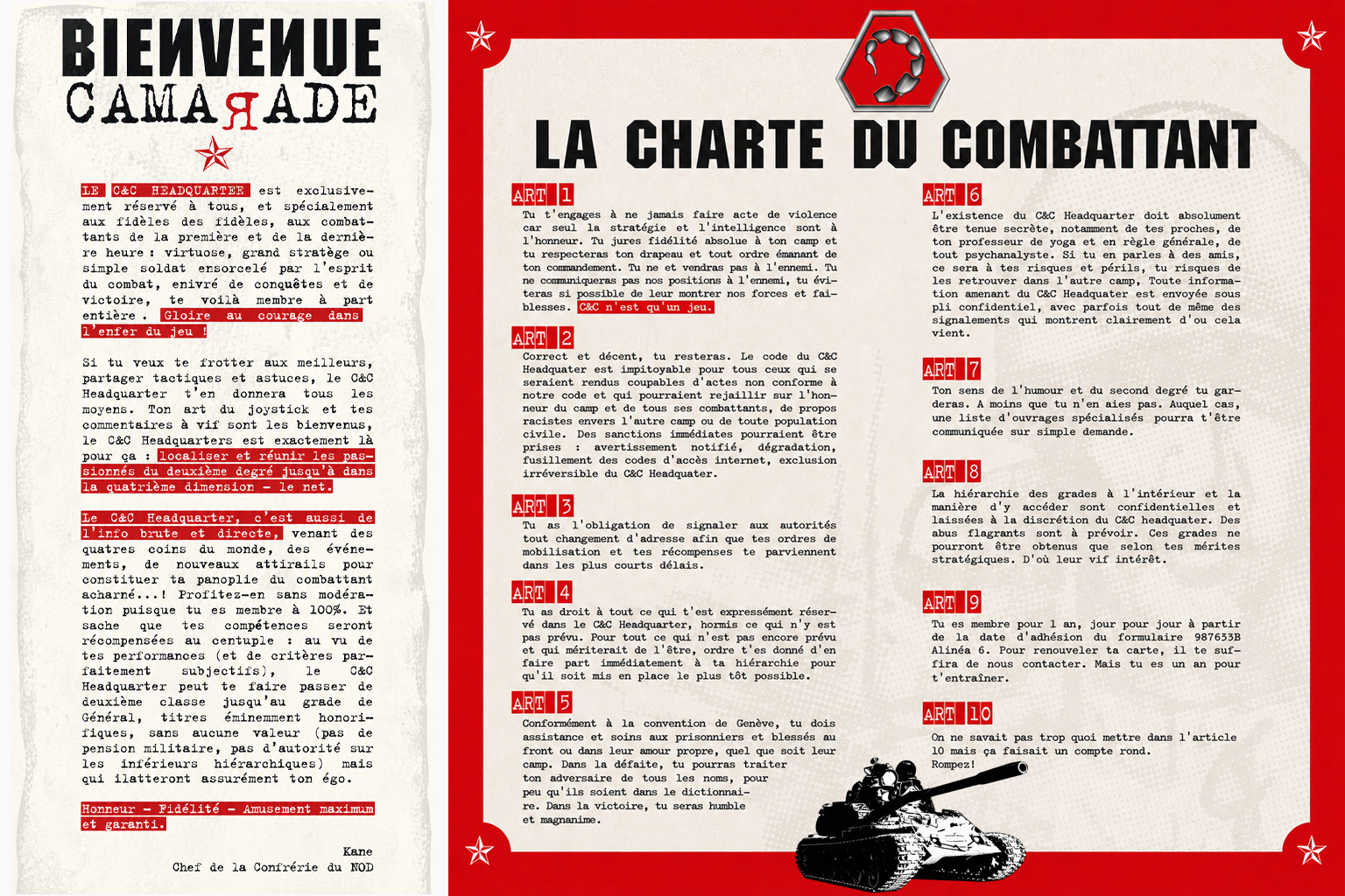 Livret du combattant Nod - verso