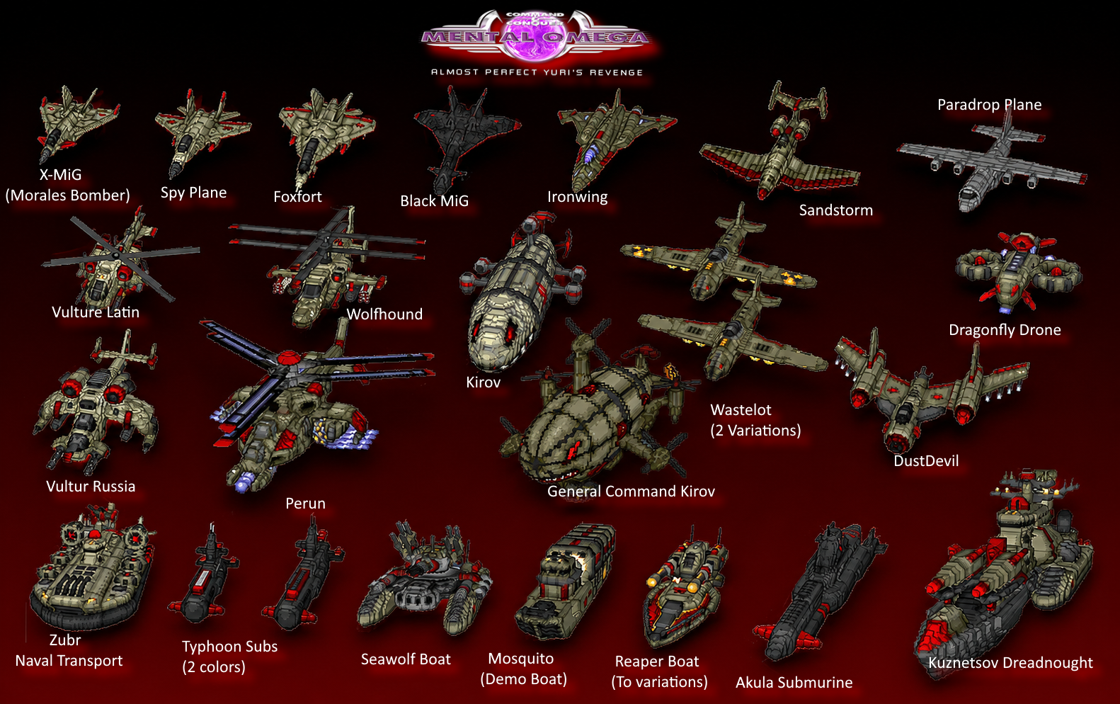 Aviations et navires Soviets, fait par @SeriousKir sur https://cults3d.com