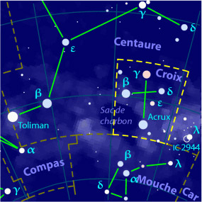 Illustration liée à la constellation de la Croix du Sud